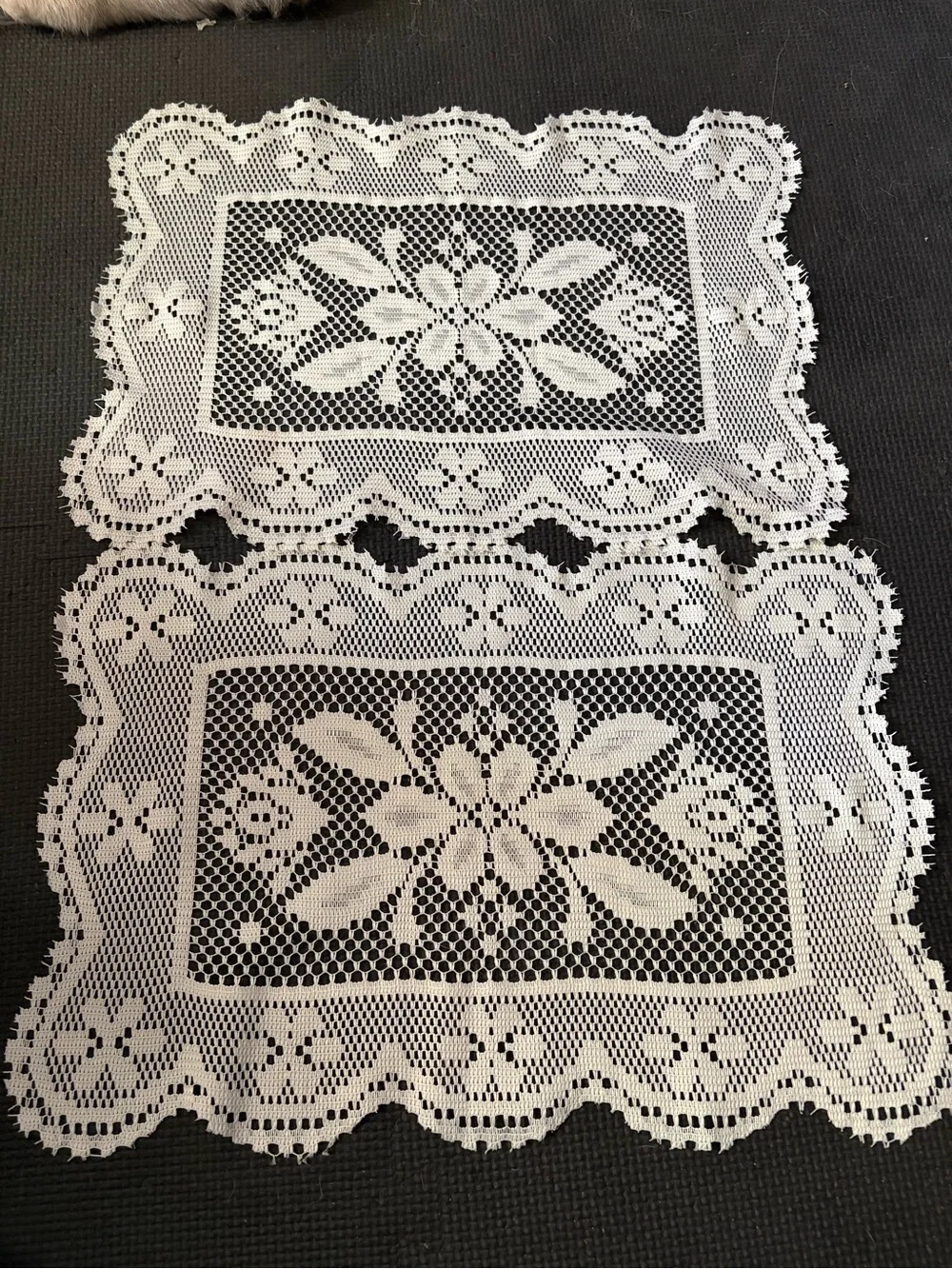 White Crochet Lace Doilies – Elegant Floral Table Accents